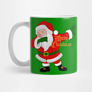 dabbing santa claus funny christmas Mug